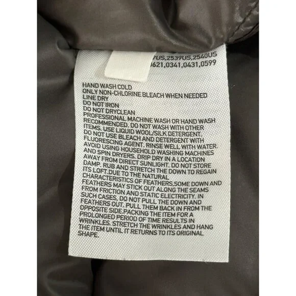 Uniqlo Womens Down Puffer Jacket Lightweight Insulated Packable Taupe Size XL - Picture 8 of 8